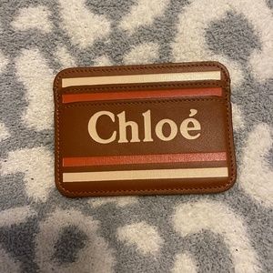 NWOT Tan Chloe Card Case